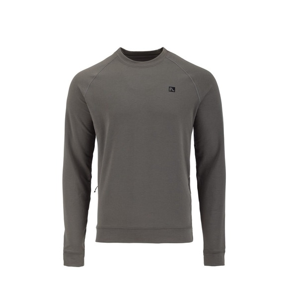 NEW Flylow Donner Crew Men's Shirt Men's Size Large Grey Shadow Sweatshirt $125 - Picture 1 of 8